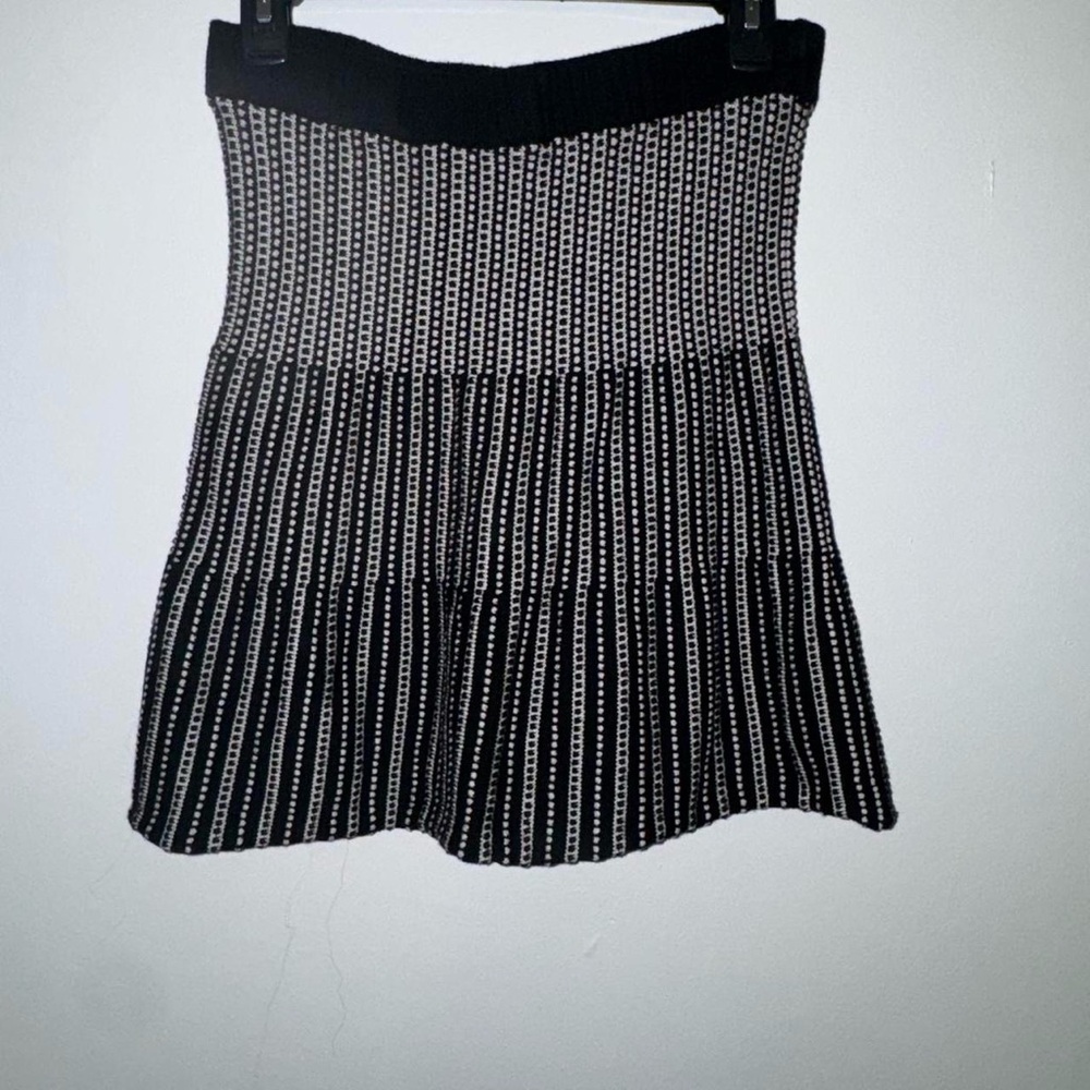 Candie's Black and White A-Line Skirt